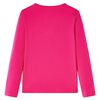 Kinder-Langarmshirt Knallrosa 140