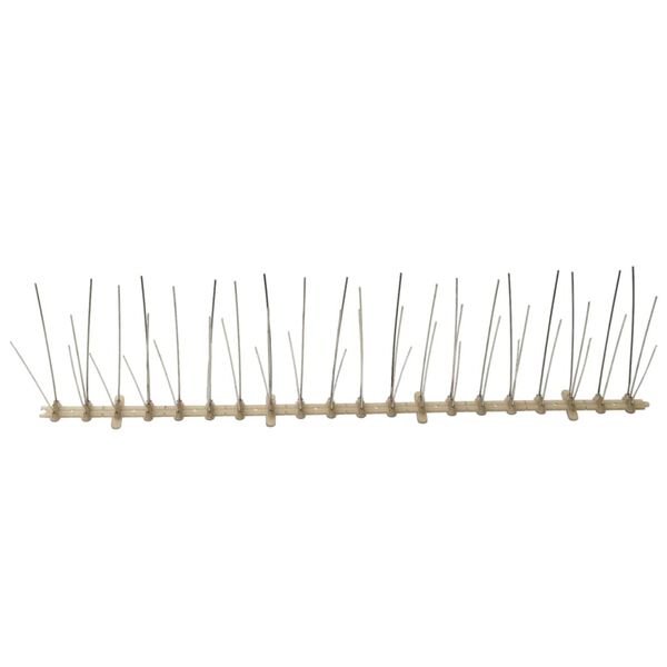 vidaXL 20-tlg. Vogelabwehr-Spikes-Set 10 m Kunststoff 5-reihig