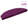 vidaXL Stufenmatten 15 Stk. 65x21x4 cm Violett Halbrund Gro&szlig;