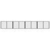 vidaXL Hundetor 4 pcs Schwarz 100 x 60 cm Verzinkter Stahl