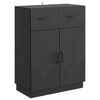 vidaXL Sideboard Schwarz 66 x 34,5 x 87 cm Holzwerkstoff