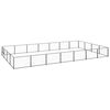 vidaXL Hundezwinger Schwarz 28 m&sup2; Stahl