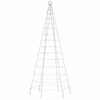 vidaXL LED-Weihnachtsbaum f&uuml;r Fahnenmast 200 LEDs Warmwei&szlig; 180 cm