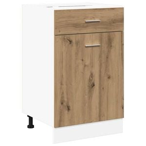 vidaXL Schubunterschrank Lyon Artisan-Eiche 40x46x81,5 cm Holzwerkstoff