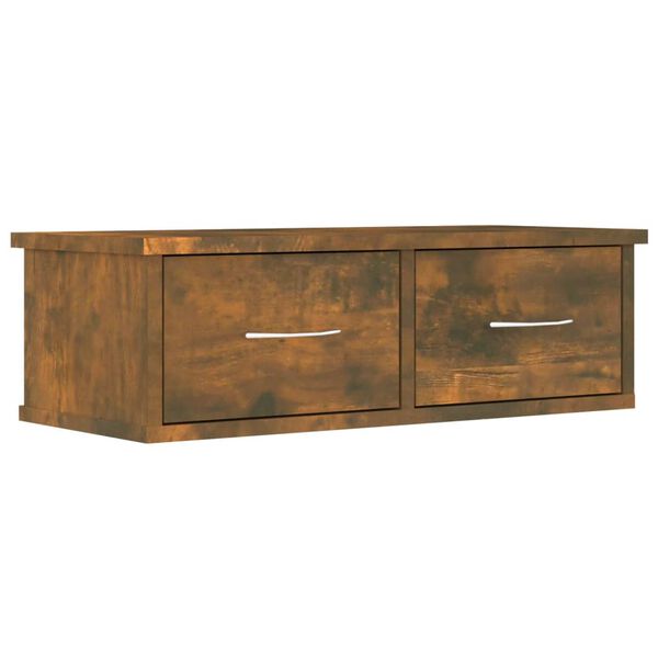vidaXL Wandschrank R&auml;uchereiche 60x26x18,5 cm Holzwerkstoff
