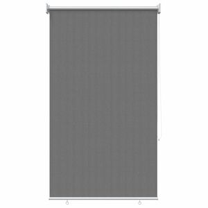 vidaXL Au&szlig;enrollo 90% UV-Block Hellgrau 80 x 140 cm HDPE