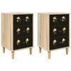 vidaXL Nachttisch BREMEN 2 stk. Sonoma-Eiche 36 x 33 x 60 cm