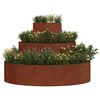 vidaXL Gartenblumentopf Braun 90 x 90 x 20 cm Cortenstahl