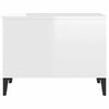 vidaXL Couchtisch Hochglanz-Weiß 60x44,5x45 cm Holzwerkstoff