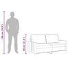vidaXL 2-Sitzer-Sofa Weinrot 140 cm Stoff