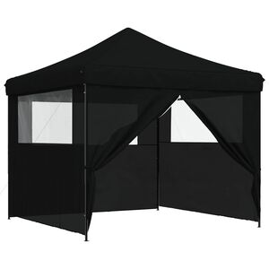 vidaXL Party-Zelt Schwarz 292 x 292 x 315 cm Oxford-Stoff