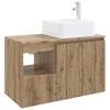 vidaXL Badezimmerm&ouml;bel-Set 2 Stk. Artisan-Eiche Holzwerkstoff