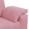 vidaXL 3-Sitzer-Sofa Rosa 220x77x82 cm Samt