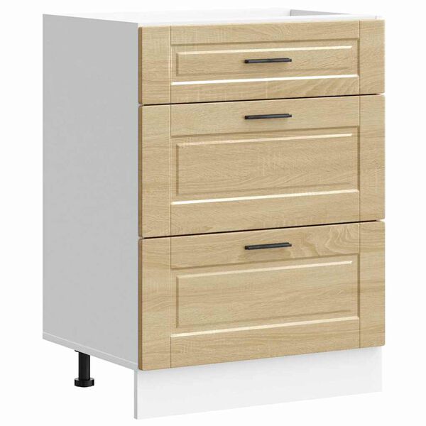 vidaXL K&uuml;chenunterschrank Porto Sonoma-Eiche Holzwerkstoff