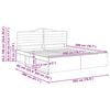 vidaXL Bettrahmen Ger&auml;ucherte Eiche 200 x 200 cm Massives Kiefernholz