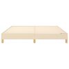 vidaXL Boxspringbettgestell Creme 160x200 cm Stoff