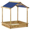 vidaXL Garten-Spielhaus mit Sandkasten 128x120x145 cm Kiefernholz