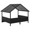 vidaXL Hundeh&uuml;tte mit Kissen Poly Rattan