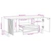 vidaXL TV-Einheiten mit Schubladen Wei&szlig; 105 x 33 x 46 cm Holzwerkstoff