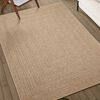 vidaXL Teppich ZIZUR 240x340 cm Jute-Optik Indoor und Outdoor
