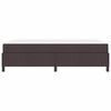 vidaXL Boxspringbett Dunkelbraun 140 x 200 cm Stoff