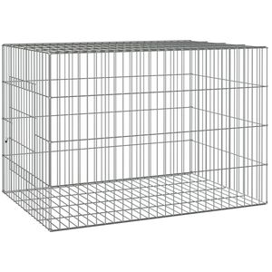 vidaXL Kaninchenk&auml;fig 78x54x54 cm Verzinktes Eisen
