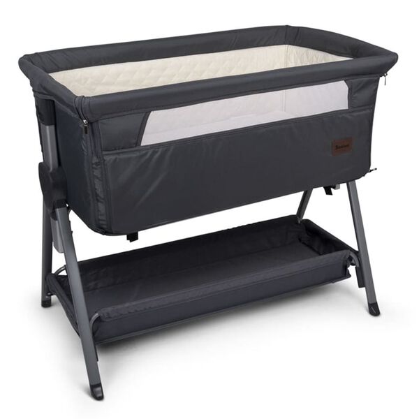 Baninni Baby Zustellbett Elia 92x55x82 cm Dunkelgrau