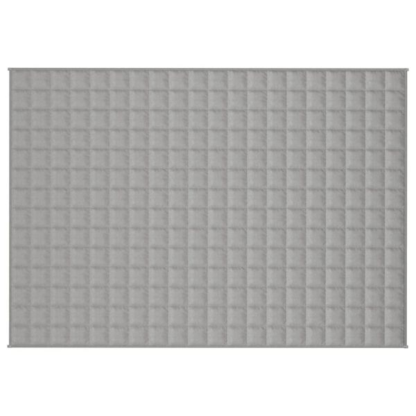 vidaXL Gewichtsdecke Grau 135x200 cm 10 kg Stoff