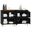 vidaXL Sideboards 2 Stk. Schwarz 60x35x70 cm Holzwerkstoff