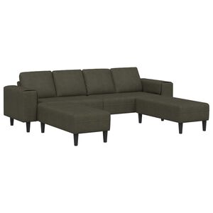 vidaXL Wohnzimmer Couch 3 pcs Olivegr&uuml;n