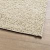vidaXL Teppich Shaggy Hochflor Modern Golden 100x200 cm