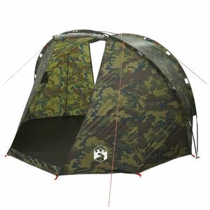 vidaXL Angelzelt mit Schnellverschluss Personen Helles Camouflage