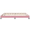 vidaXL Boxspringbett ohne Matratze Rosa 200x220 cm Samt