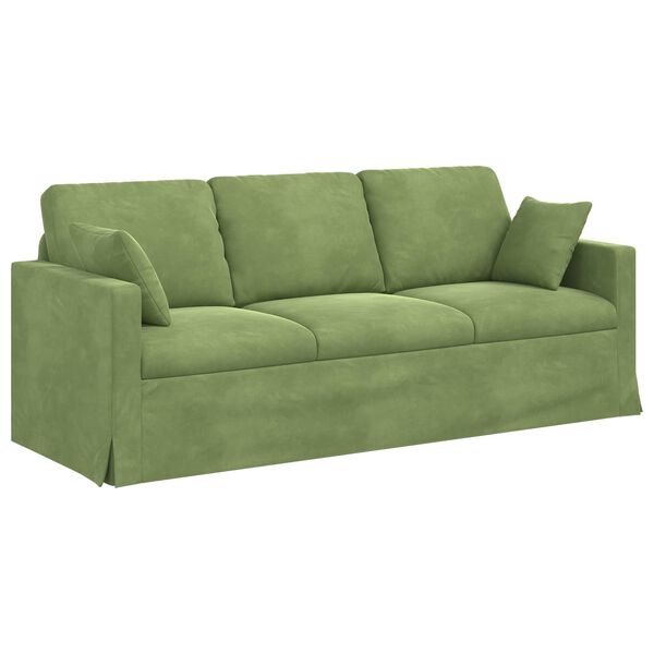 vidaXL Sofa Hellgr&uuml;n Gesamtabmessungen: 198 x 78 x 80 cm (B x T x H)