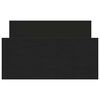 vidaXL Bettgestell Schwarz 90x200 cm Holzwerkstoff