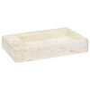 vidaXL Waschbecken Creme 58x39x10 cm Marmor