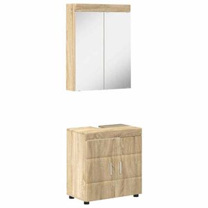 vidaXL Badezimmerm&ouml;bel-Set TULUM 2 pcs Sonoma-Eiche 60 x 34 x 63 cm