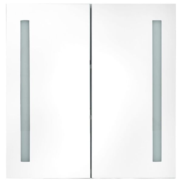 vidaXL LED-Spiegelschrank fürs Bad 62x14x60 cm