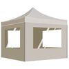 vidaXL Profi-Partyzelt Faltbar mit W&auml;nden Aluminium 2&times;2m Creme
