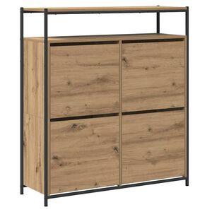 vidaXL Schuhschrank 100 x 34 x 112 cm Holzwerkstoff Artisan-Eiche