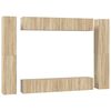 vidaXL 10-tlg. TV-Schrank-Set Sonoma-Eiche Holzwerkstoff