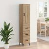 vidaXL Highboard Artisan-Eiche 34,5 x 34 x 180 cm Holzwerkstoff