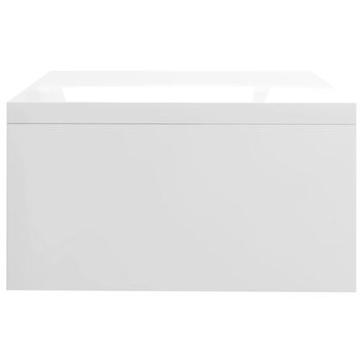 vidaXL Monitorständer Hochglanz-Weiß 42x24x13 cm Holzwerkstoff