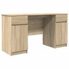 vidaXL Schreibtisch Sonoma-Eiche 140 x 49 x 76 cm Holzwerkstoff