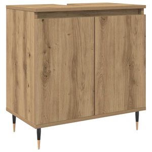 vidaXL Badschrank Artisan-Eiche 58x33x60 cm Holzwerkstoff