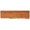vidaXL Wandregal 100x30x3,8 cm Rechteckig Massivholz Akazie Baumkante