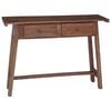 vidaXL Schreibtisch Braun 110 x 30 x 79 cm Massives Mahagoni Holz