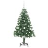 vidaXL Weihnachtsbaum mit 150 LEDs mit St&auml;nder Gr&uuml;n 150 cm PVC