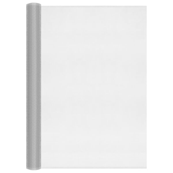 vidaXL Fliegengitter Aluminium 80x1000 cm Silbern