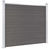 vidaXL Zaunelement WPC 180x146 cm Grau